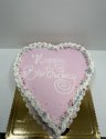 Tort w kształcie serca na urodziny