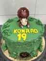 Tort urodzinowy z dinozaurem