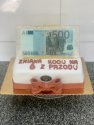 Tort na 60 urodziny z pieniedzmi