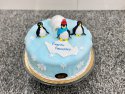 Tort z pingwinkami