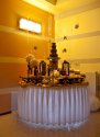 Stół słodki z fontanną czekoldową