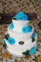 Tort weselny ręcznie dekorowany