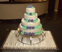 Tort weselny ręcznie dekorowany